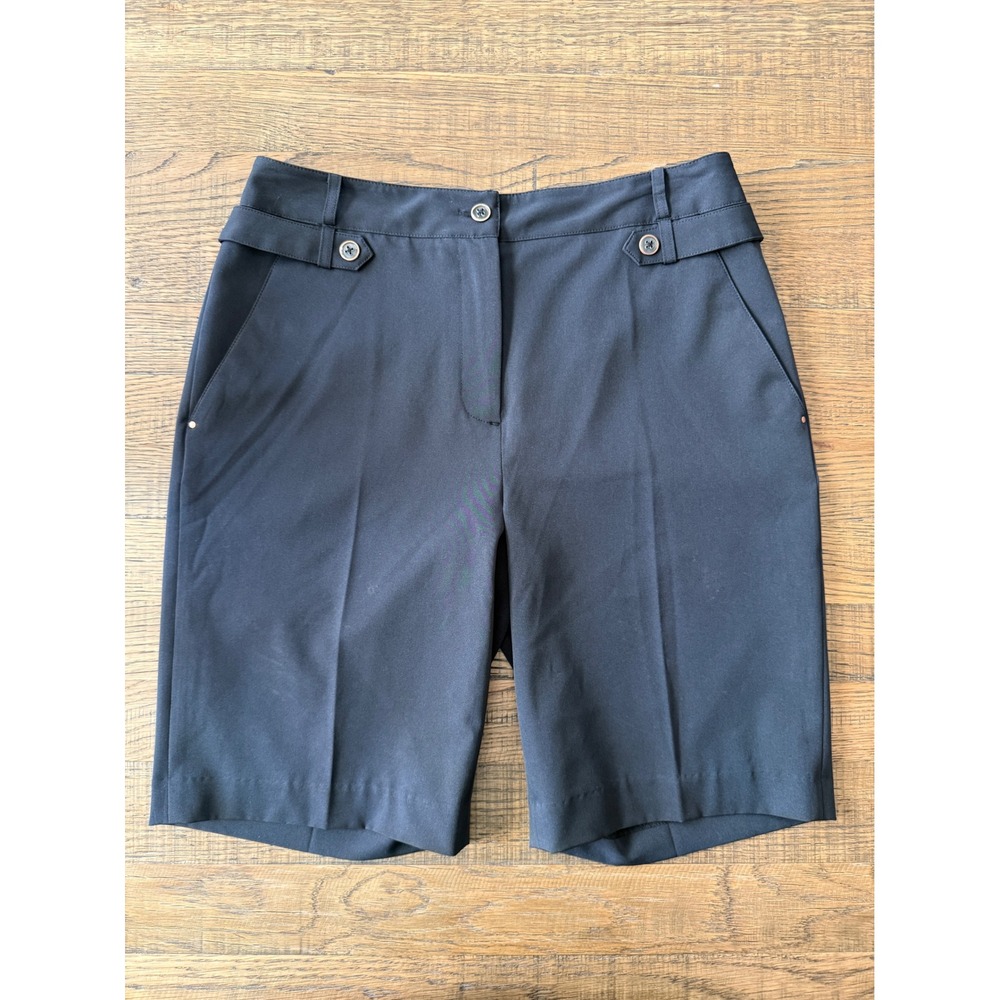 EP Pro Tour Tech Womens Golf Shorts Black Size 4 Stretch Performance Activewear